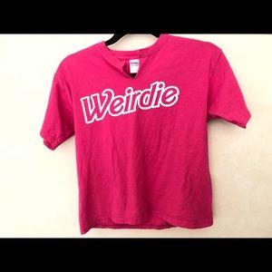 Hot Pink Gildan “Weirdie” T Shirt